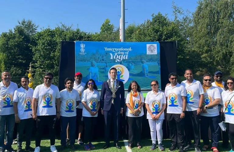 Celebrated International Day of Yoga in Eindhoven